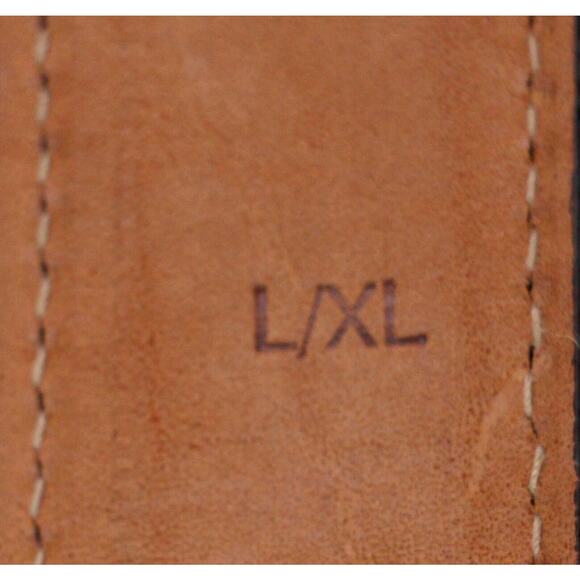 J. CREW BROWN REAL LEATHER SUEDE 1 1/8"Wd DRESS CASUAL WOMEN'S BELT Sz L/XL (85T - Picture 9 of 14